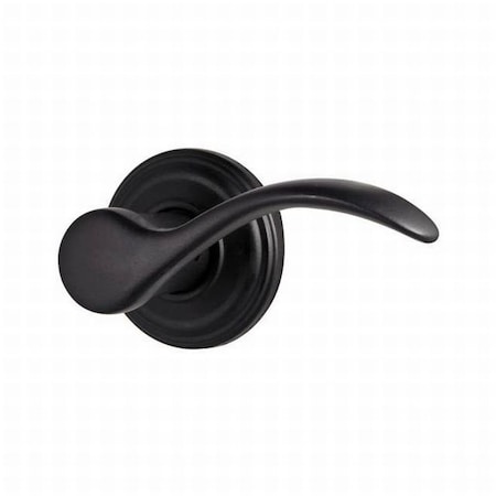 Kwikset Pembroke Lever Interior Single Cylinder Handleset Trim, Iron Black 966PMLRH-514